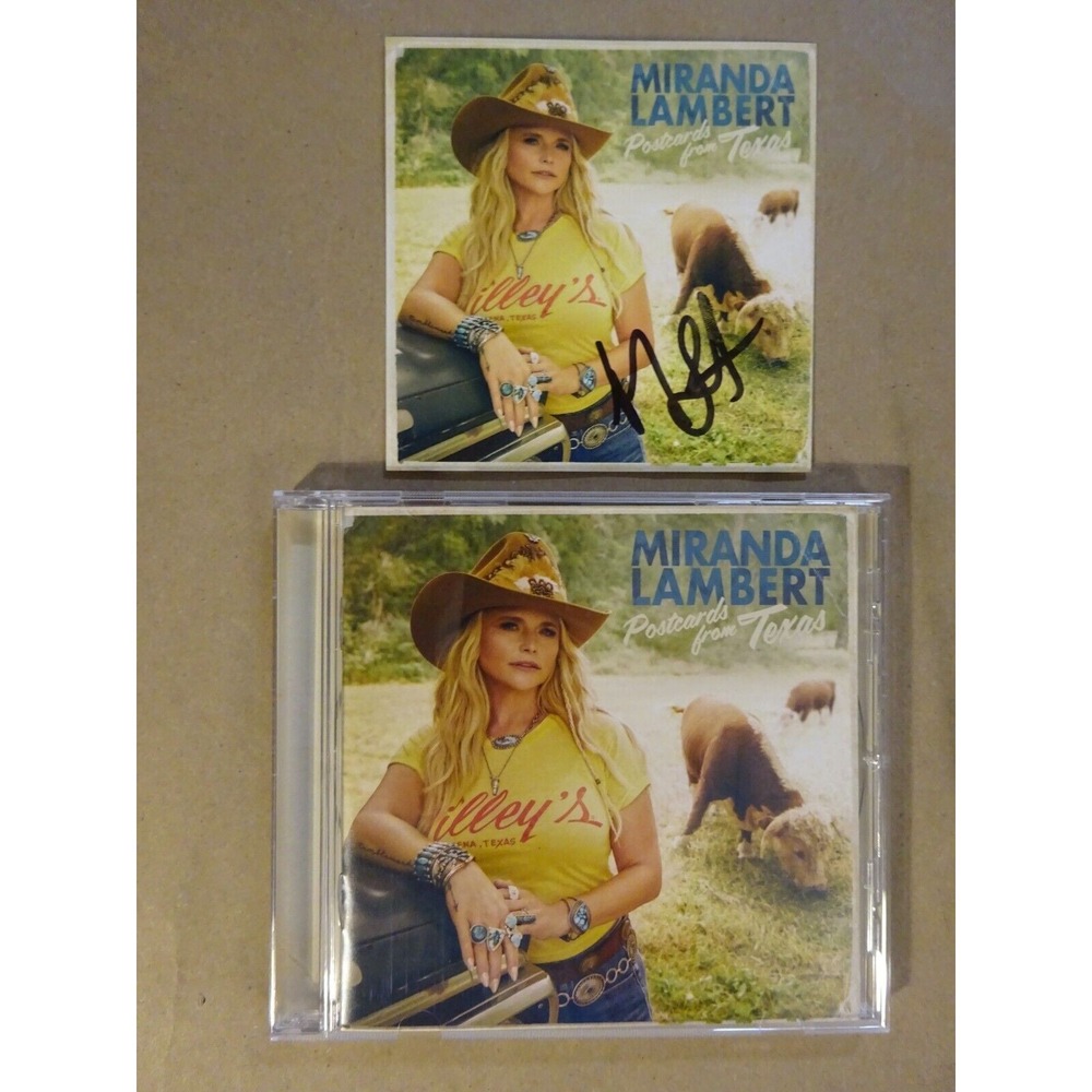 Republic Records Postcards from Texas Miranda Lambert CD Autographed Explicit